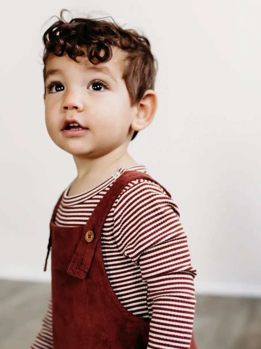City Mouse - Corduroy Overalls in Rust