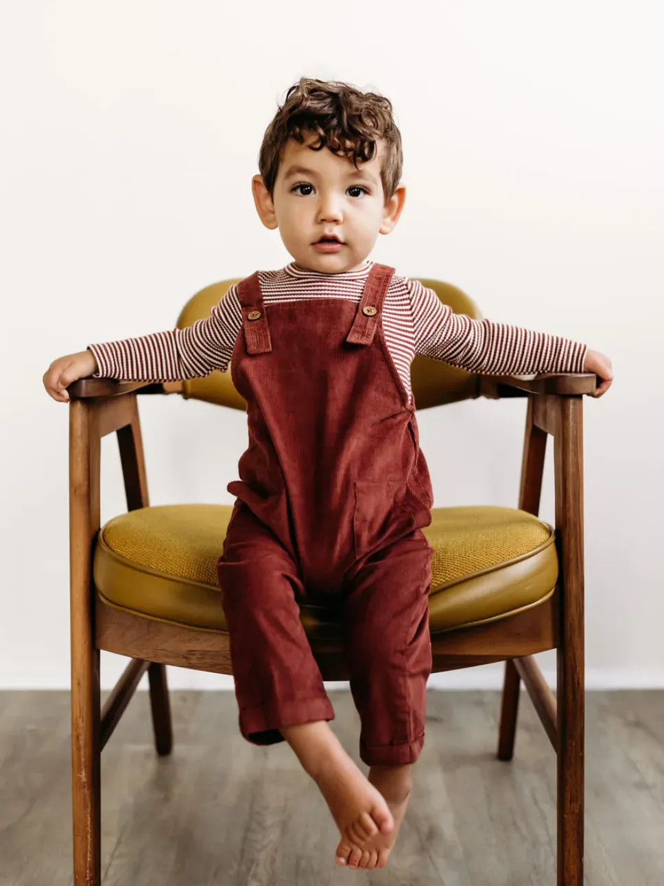 City Mouse - Corduroy Overalls in Rust