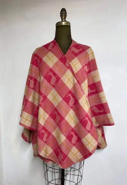 Clara- Easy Travel Reindeer Wrap - 100% Pure Virgin Wool
