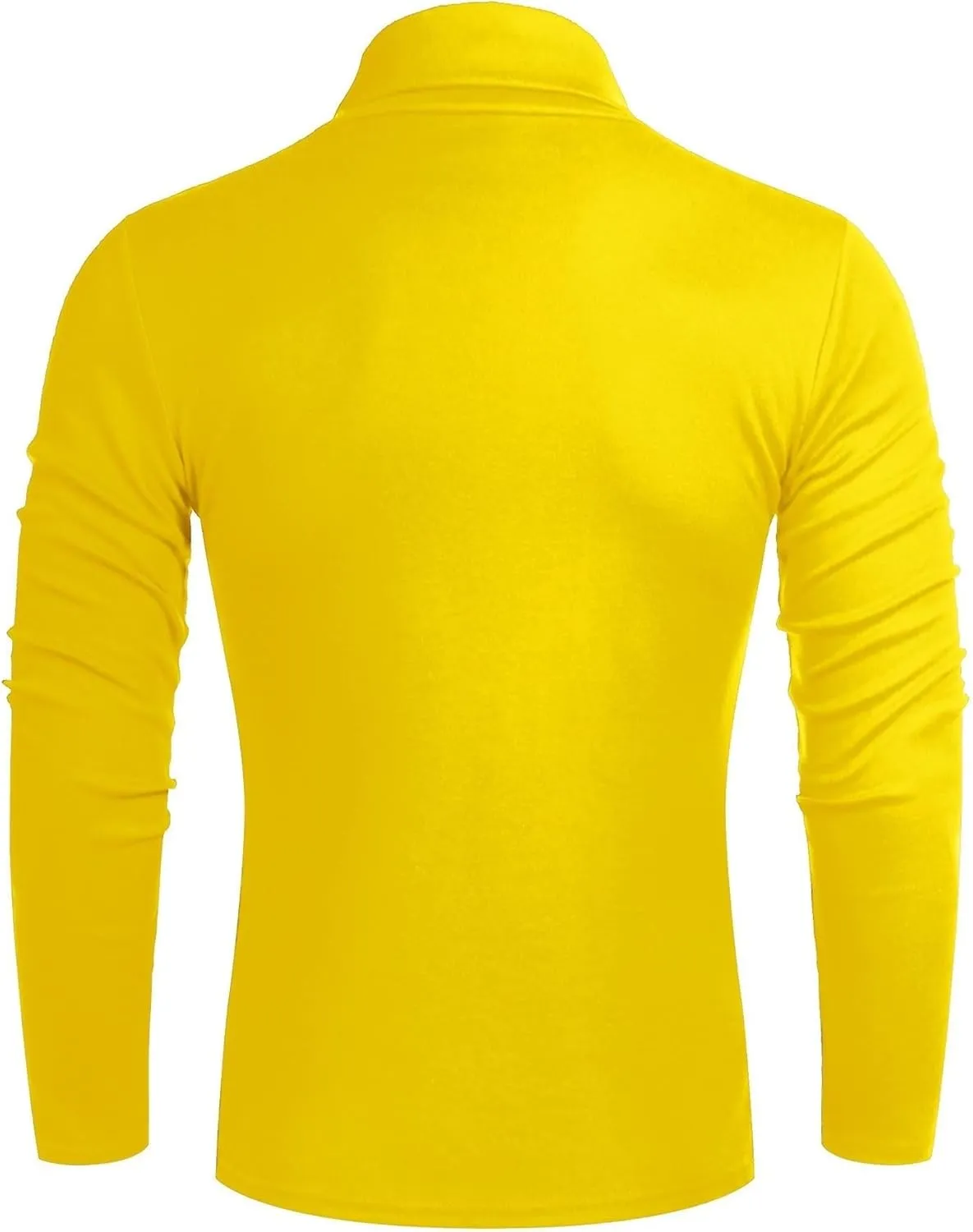 Poriff Men's Casual Turtleneck Pullover Tops Slim Fit Long Sleeve Basic Lightweight Sweaters