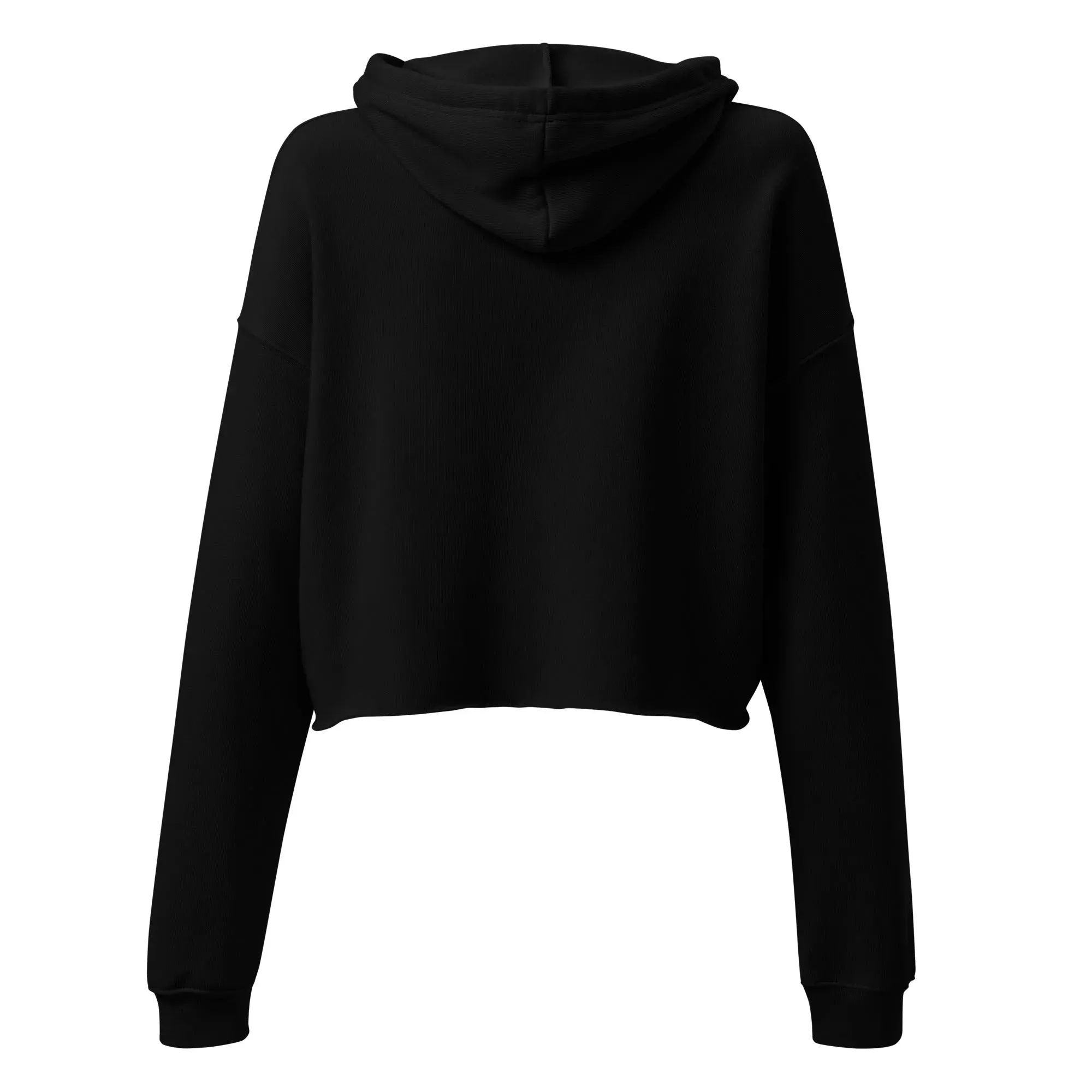Scottish Highland Cow Embroidered Cropped Hoodie