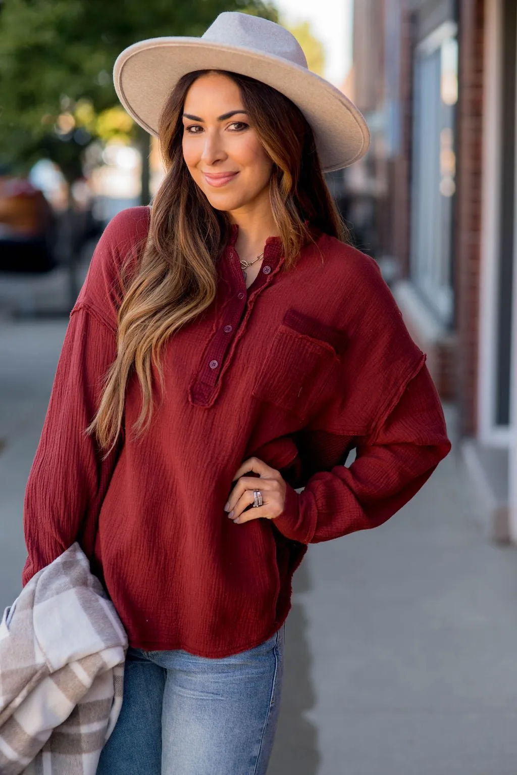 Thermal Trimmed Henley